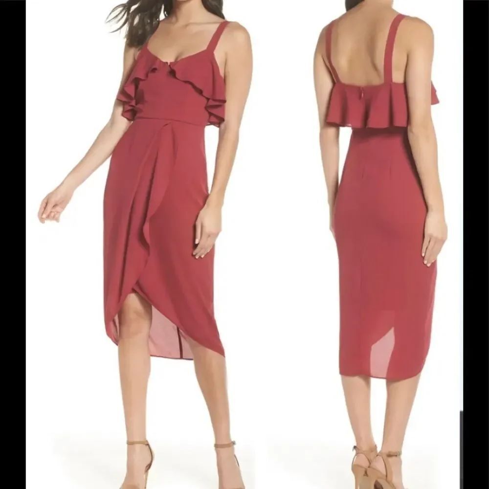 NWT Cooper St. Women’s Mulberry Red Capulet Dress Size 12